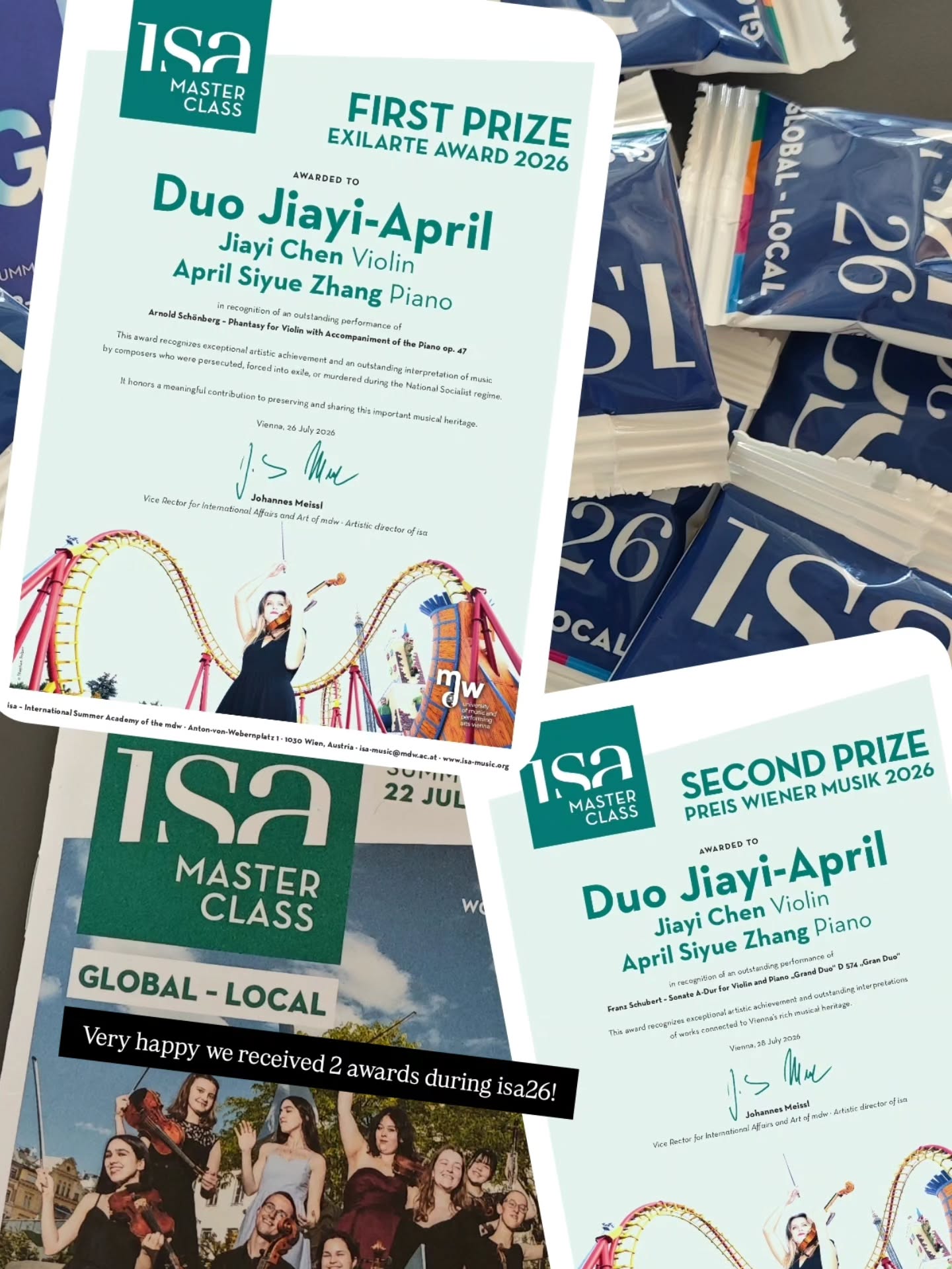 Duo Jiayi–April's two awards at isa 2026